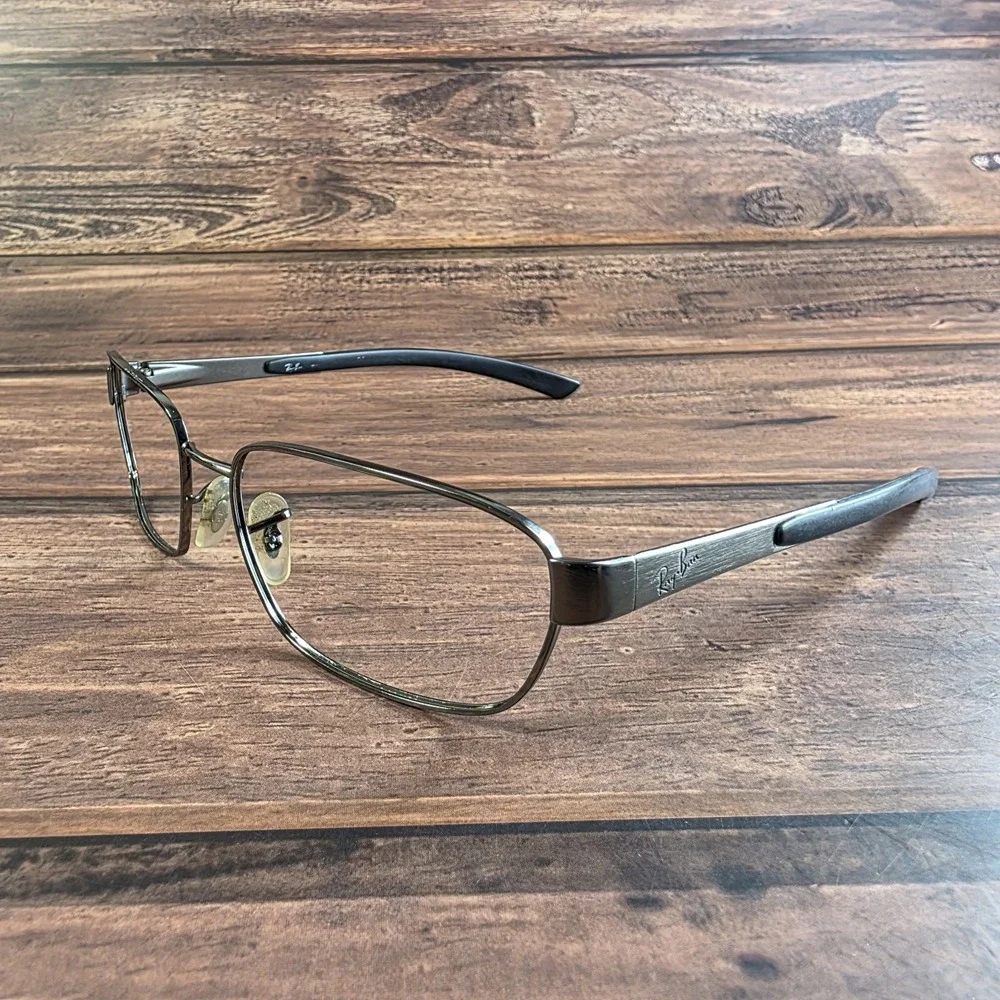 Ray Ban Men's Sunglasses FRAME ONLY RB 3430 002 Nickel Oval Italy 59[]18 135